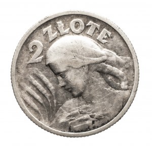 Pologne, Deuxième République polonaise (1918-1939), 2 zlotys 1924, Paris