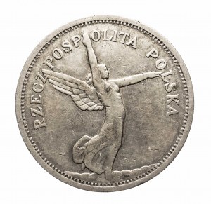 Polsko, Druhá republika (1918-1939), 5 zlatých 1928 b.zn.m., Nike, Brusel (1)