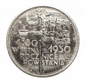 Poľsko, Druhá republika (1918-1939), 5 zlotých 1930, zástava, Varšava