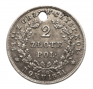November Uprising, 2 zloty 1831, Warsaw