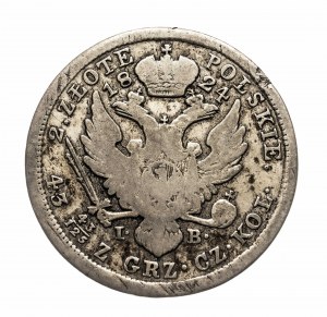 Poľské kráľovstvo, Alexander I. (1801-1825), 2 zlaté 1824 I.B., Varšava