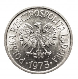 Polen, PRL (1944-1989), 20 Groszy 1973, ohne Münzzeichen