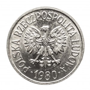 Pologne, République populaire de Pologne (1944-1989), 20 groszy 1980