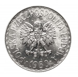 Poland, People's Republic of Poland (1944-1989), 1 zloty 1980