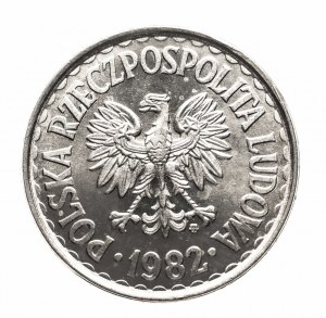 Poland, PRL (1944-1989), 1 zloty 1982