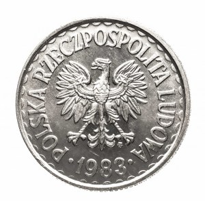 Poland, PRL (1944-1989), 1 zloty 1983