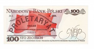 Pologne, PRL (1944-1989), 100 ZŁOTYCH 1.12.1988, série TE