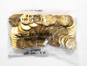 Polsko, Polská republika od roku 1989, mincovní sáček - 5 groszy 2007