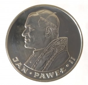 Poland, People's Republic of Poland (1944-1989), 100 gold 1982, John Paul II, Valcambi, plain stamp