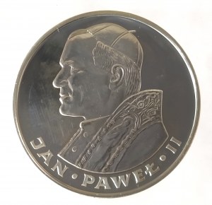 Pologne, PRL (1944-1989), 100 zloty 1982, Jean-Paul II, Valcambi, timbre simple