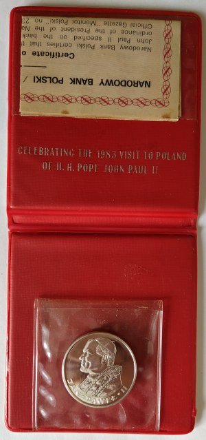 Polsko, PRL (1944-1989), 100 zlotých 1982, Jan Pavel II, Valcambi, obyčejná známka
