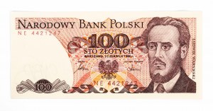 Polonia, PRL (1944-1989), 100 ZŁOTYCH 1.06.1986, serie NE