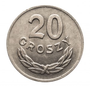 Polen, Volksrepublik Polen (1944-1989), 20 groszy 1949 b.zn.m., miedzionikiel, Kremnica