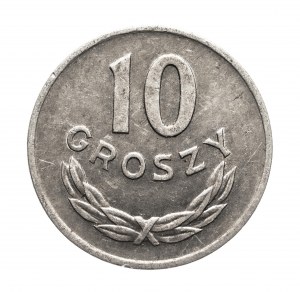 Pologne, République populaire de Pologne (1944-1989), 10 groszy 1949, aluminium