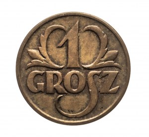 Poľsko, Druhá republika (1918-1939), 1 grosz 1925, Varšava