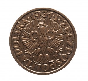 Poľsko, Druhá republika (1918-1939), 1 grosz 1931, Varšava