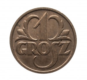 Poland, Second Republic (1918-1939), 1 grosz 1933, Warsaw