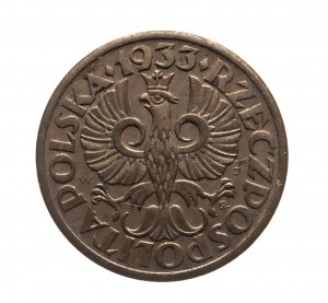 Pologne, Deuxième République (1918-1939), 1 grosz 1933, Varsovie