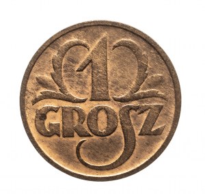Poland, Second Republic (1918-1939), 1 grosz 1935, Warsaw