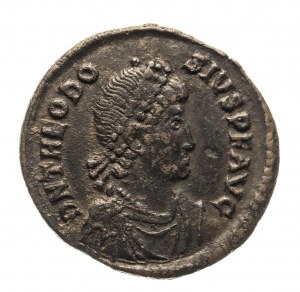 Impero romano, Teodosio I (379-395), follis 383-388, Costantinopoli