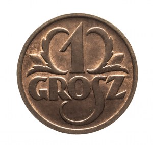 Poľsko, Druhá republika (1918-1939), 1 grosz 1937, Varšava