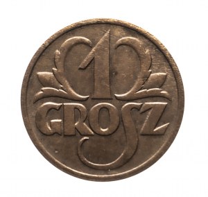 Polonia, Seconda Repubblica (1918-1939), 1 grosz 1938, Varsavia