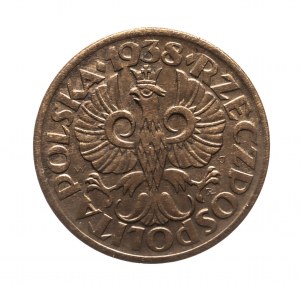 Poľsko, Druhá republika (1918-1939), 1 grosz 1938, Varšava