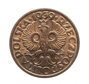 Poland, Second Republic (1918-1939), 1 penny 1939, Warsaw