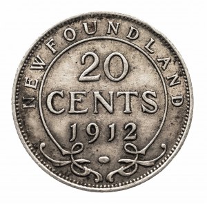 Canada, Terre-Neuve, 20 cents 1912, argent