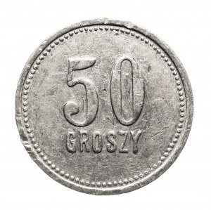 Slezsko, žeton 50 grošů ocelárny Baildon, Katovice