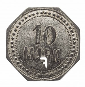 Schlesien, Wertmarke 10 Mark F (ohne Datum)