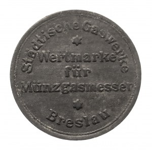 Schlesien, Gasmarke 1921 Wrocław