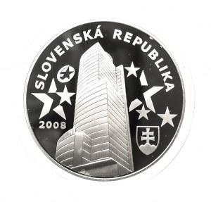 Slovensko, 1000 korún 2008, rozlúčková slovenská koruna, striebro 2 oz, Kremnica
