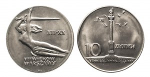 Polen, PRL (1944-1989), Satz: 10 Gold 1965 - Nike und die 