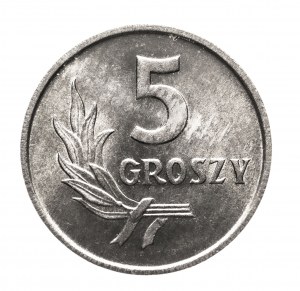 Polsko, PRL (1944-1989), 5 groszy 1958, Varšava
