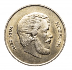 Hongrie, 5 forints 1947, 100e anniversaire - Révolution de 1848, Sandor Petofi, argent, Budapest