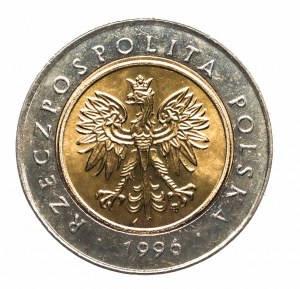 Polen, die Republik Polen seit 1989, 5 Zloty 1996, Warschau