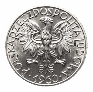Pologne, PRL (1944-1989), 5 zlotys 1960, Varsovie