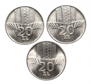 Polen, Volksrepublik Polen (1944-1989), 20 Zloty Wolkenkratzer - Ganzjahressatz