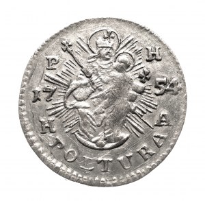 Österreich, Maria Theresia (1740-1780), Halfpipe 1754 P-H, Hall