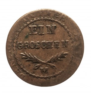 Free City of Gdansk, 1 penny 1812 M