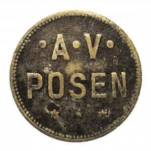 Poland, 10 fenig token, Poznań AV (no date)