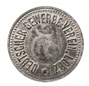 Polsko, žeton Německého řemeslnického svazu s nominální hodnotou 5, Lodž