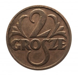 Pologne, Deuxième République (1918-1939), 2 grosze 1931, Varsovie