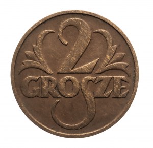 Pologne, Deuxième République (1918-1939), 2 grosze 1935, Varsovie