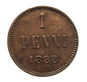 Finlande, Alexandre III (1881-1894), 1 penni 1888