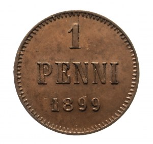 Fínsko, Mikuláš II (1895-1917), 1 penny 1899