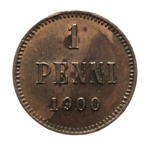 Finlandia, Nicola II (1895-1917), 1 penny 1900