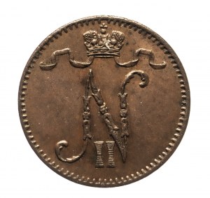 Finlandia, Nicola II (1895-1917), 1 penny 1900