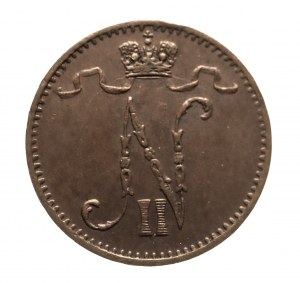 Finlandia, Nicola II (1895-1917), 1 penny 1902